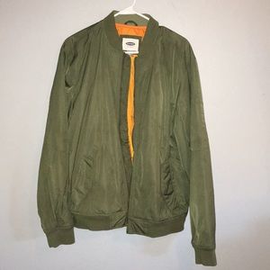 old navy black bomber jacket